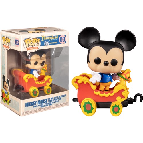 Disneyland 65th Anniversary - Mickey Mouse on the Casey JR. Circus Train  Attraction #03 Pop Vinyl Figure Funko Exclusive