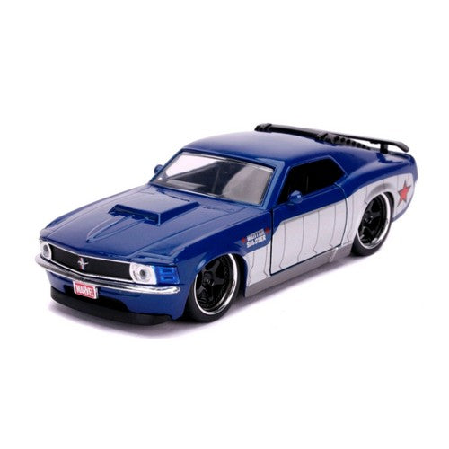 Marvel Winter Soldier 1970 Ford Mustang Boss Hollywood Ride Jada Toys www.scifi toys