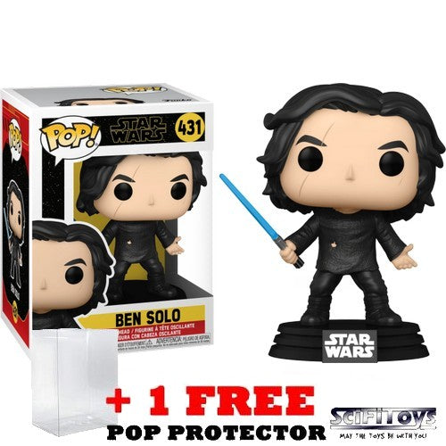 Star Wars IX Skywalker Ben Solo with Blue Lightsaber Pop Vinyl