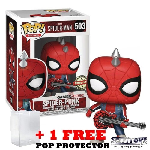 Video Game Marvel Spider-Man Spider-Punk 503 Pop Vinyl Figure Funko ...