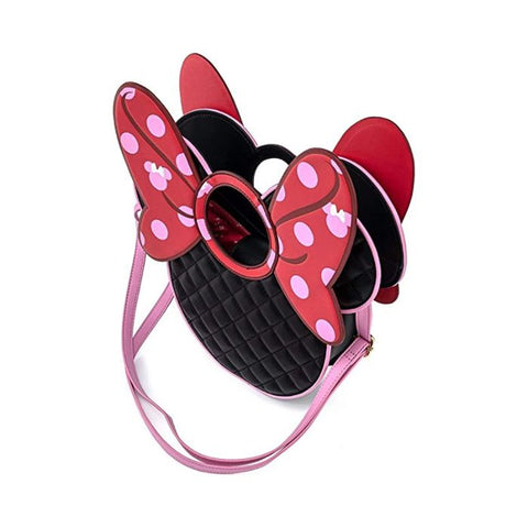 Disney Mickey Mouse Minnie Mouse Bow Faux Leather Bucket Bag Loungefly –  www.scifi-toys.com