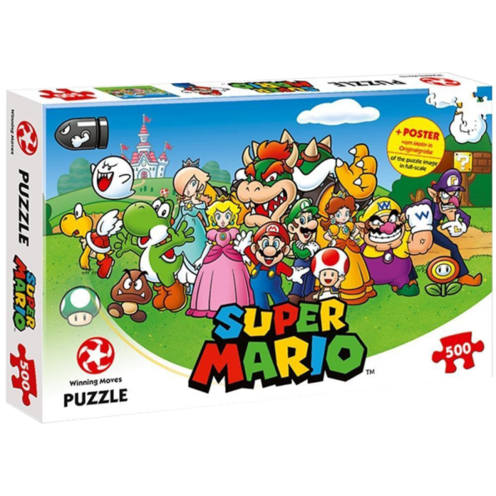 Nintendo Super Mario 500 Piece Puzzle Poster Winning Moves – www.scifi ...